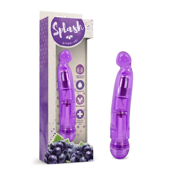 Vibrador de 5.5" Splash Oh Grape