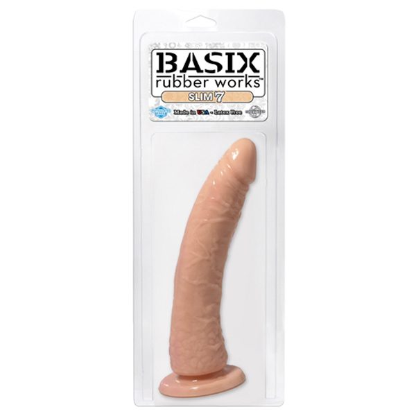 Consolador de 7" slim Basix Rubber Works