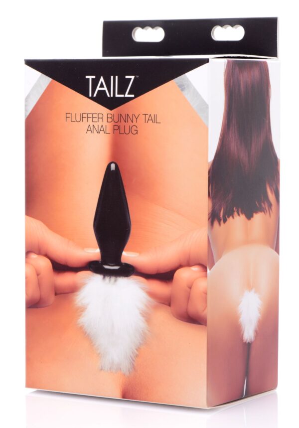 Anal plug Bunny tail de vidrio